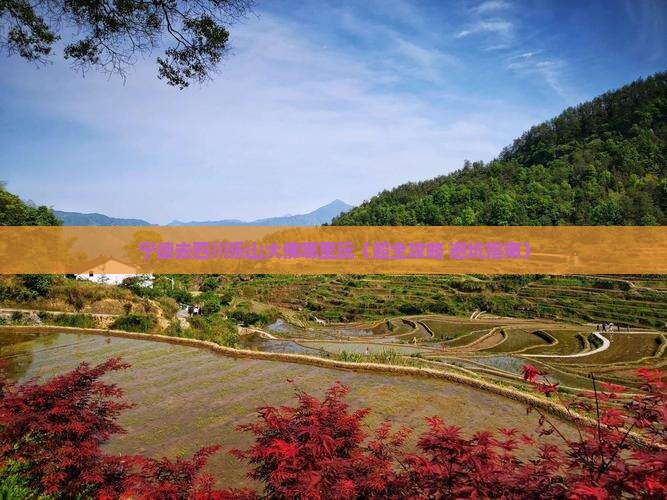 宁德去四川乐山大佛哪里玩