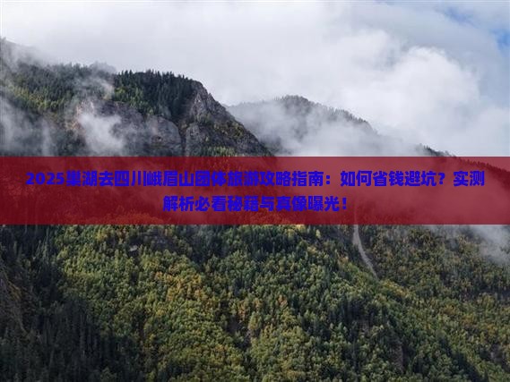 巢湖去四川峨眉山团体旅游