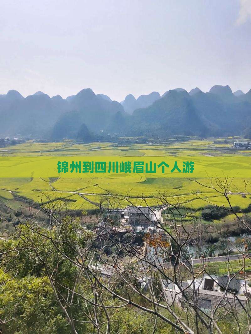 锦州到四川峨眉山个人游