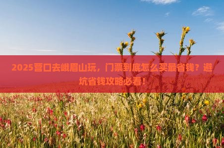 营口到四川峨眉山门票