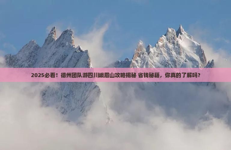德州去四川峨眉山团体旅游