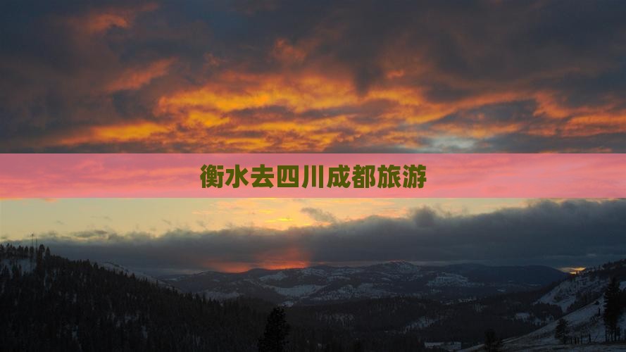 衡水去四川成都旅游