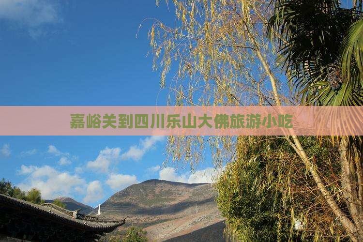 嘉峪关到四川乐山大佛旅游小吃
