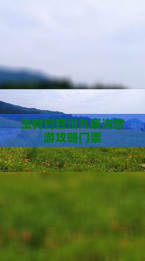 玉树到四川九寨沟门票