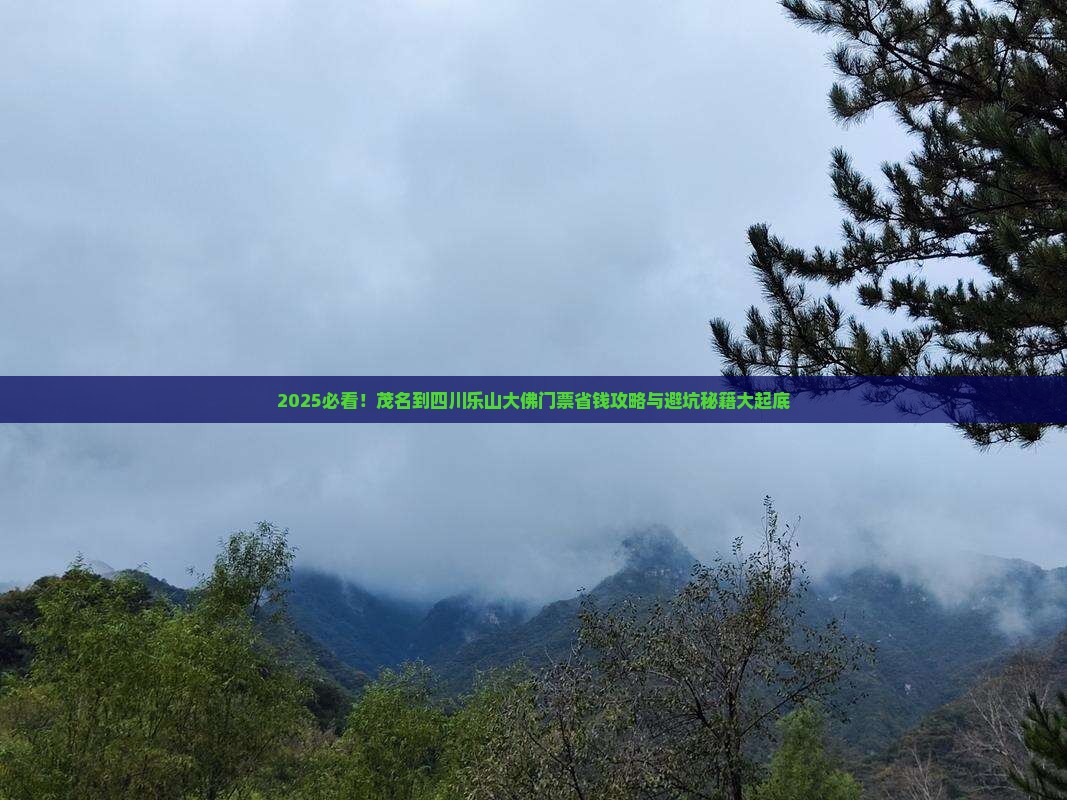 茂名到四川乐山大佛门票