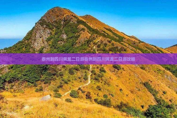 泰州到四川黄龙二日游