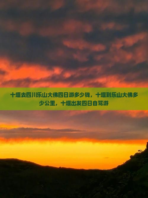 十堰去四川乐山大佛四日游