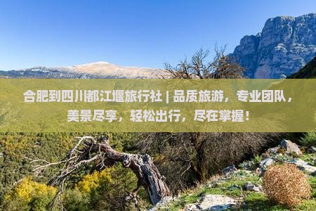 合肥到四川都江堰旅行社