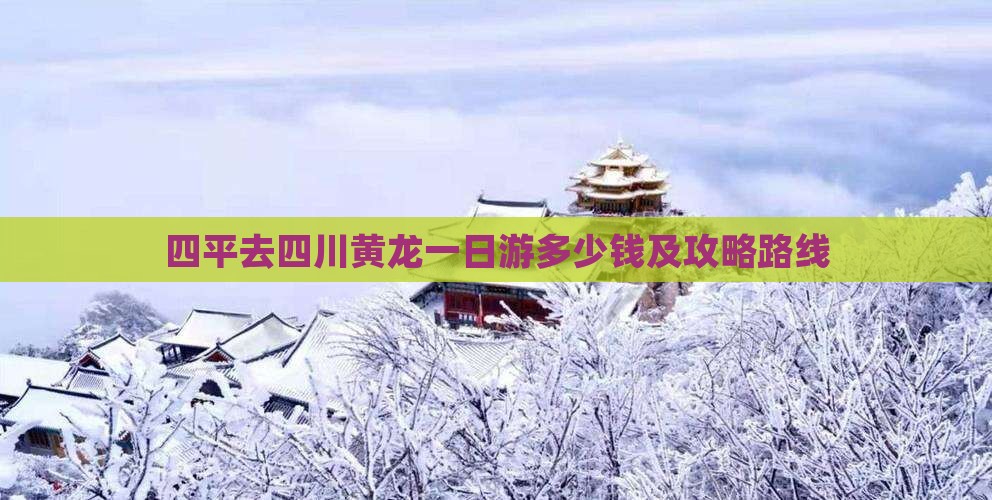 四平去四川黄龙一日