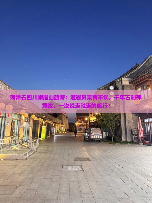 菏泽去四川峨眉山旅游