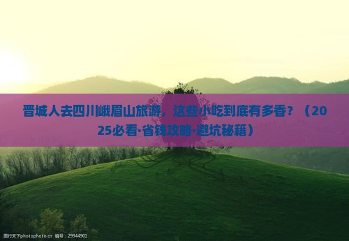 晋城去四川峨眉山旅游小吃