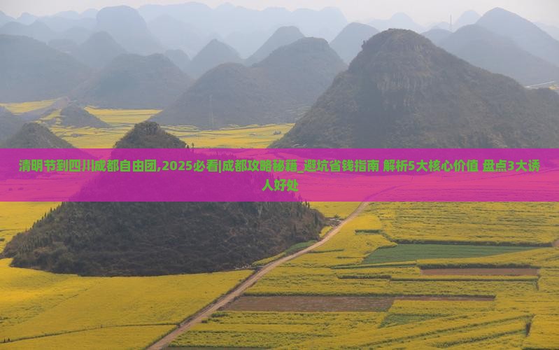 清明节到四川成都自由团