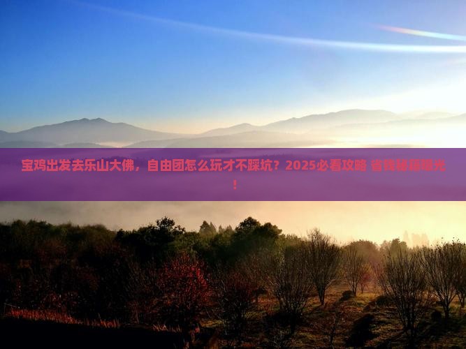 宝鸡去四川乐山大佛自由团