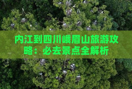 内江到四川峨眉山必去地
