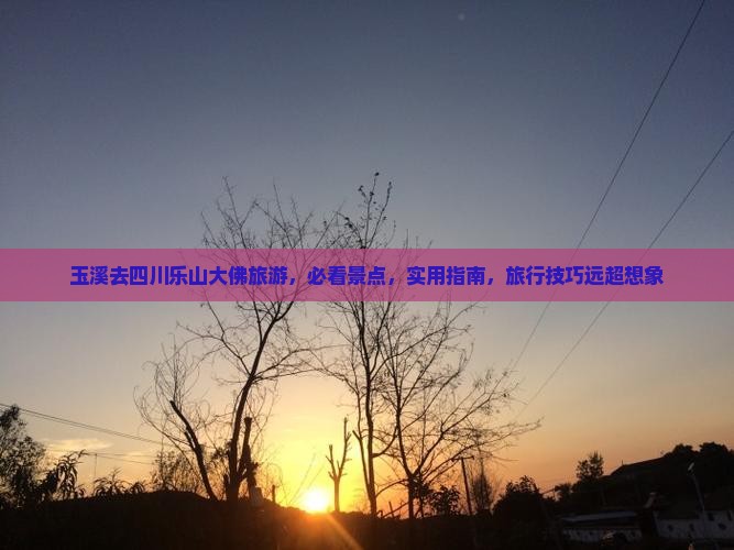 玉溪去四川乐山大佛旅游