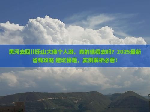 黑河去四川乐山大佛个人游