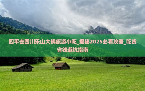 四平去四川乐山大佛旅游小吃