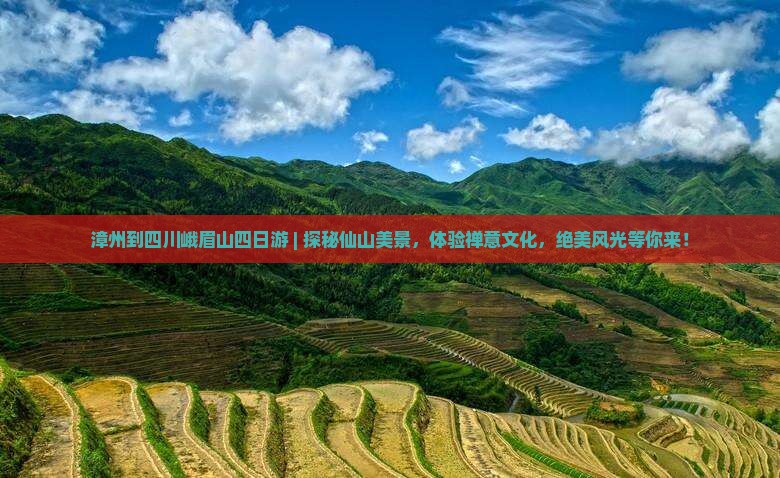 漳州到四川峨眉山四日游