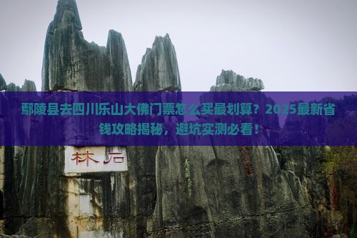 鄢陵县去四川乐山大佛门票