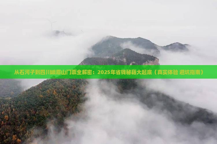 石河子到四川峨眉山门票