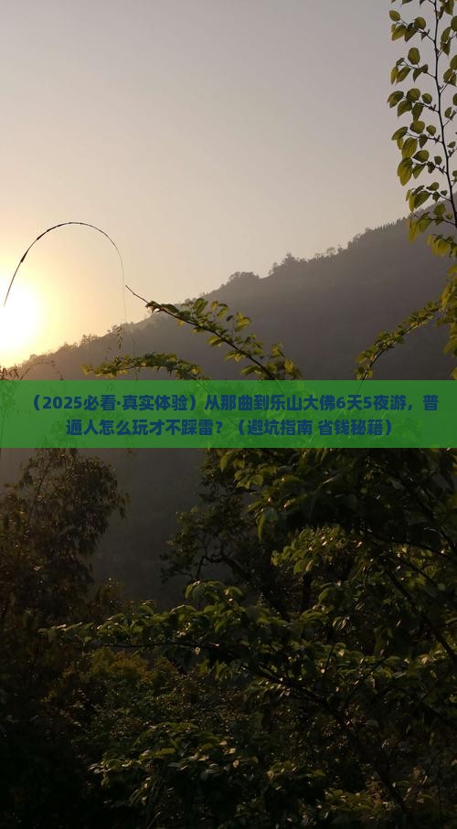 那曲到四川乐山大佛六日游
