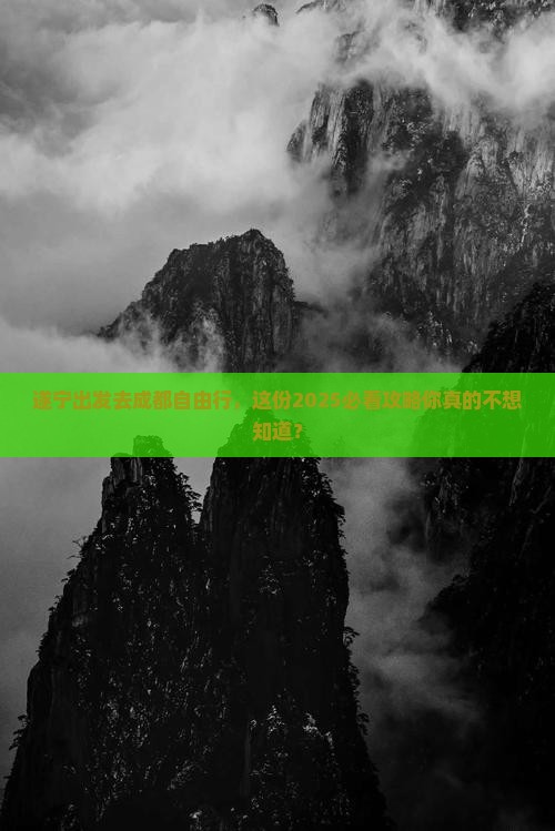 遂宁去四川成都自由行