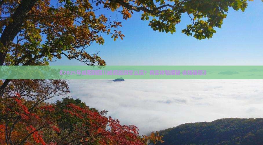 咸阳到四川成都哪里玩