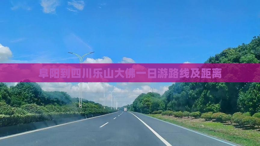 阜阳到四川乐山大佛一日