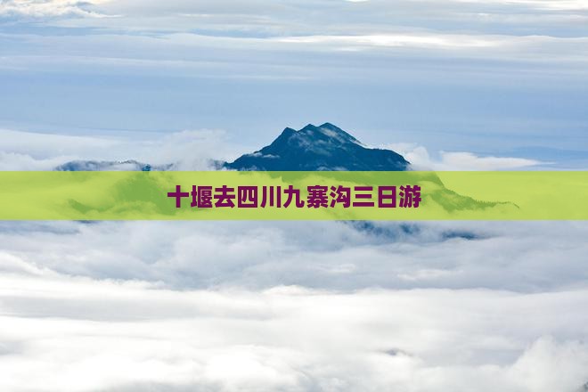 十堰去四川九寨沟三日游