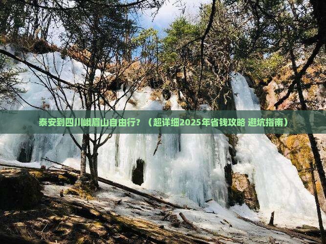 泰安去四川峨眉山自由行