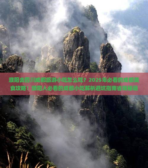 濮阳去四川成都旅游小吃
