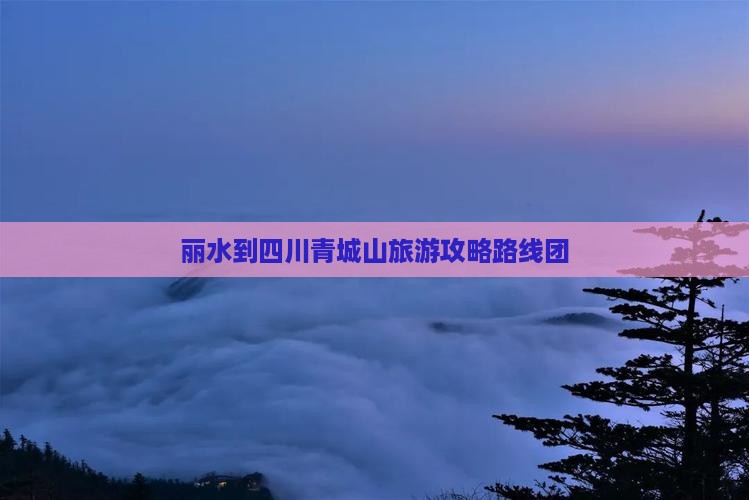 丽水到四川青城山旅游