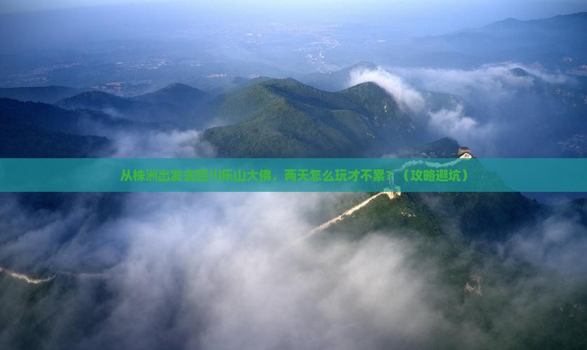 株洲去四川乐山大佛二日游