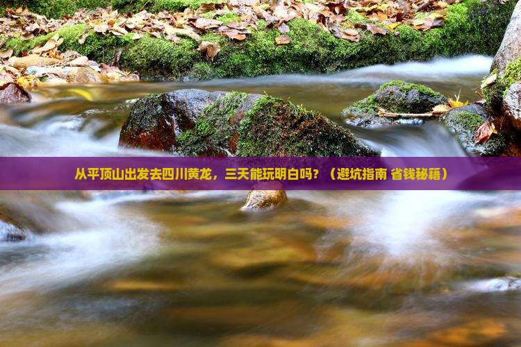 平顶山去四川黄龙三日游