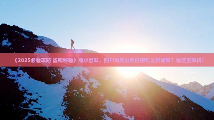 丽水到四川青城山四日游
