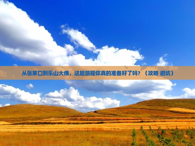 张家口去四川乐山大佛景点