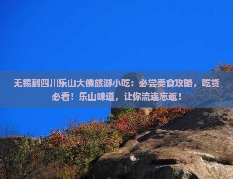 无锡到四川乐山大佛旅游小吃