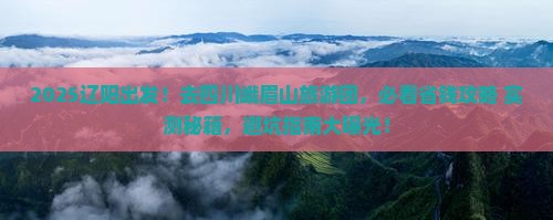 辽阳去四川峨眉山大型旅游团