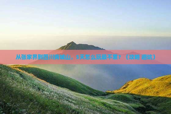 张家界去四川青城山旅游