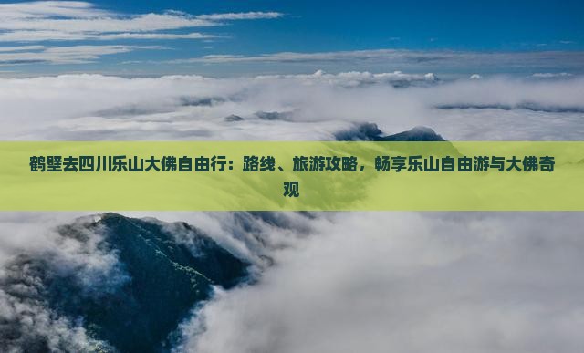 鹤壁去四川乐山大佛自由行