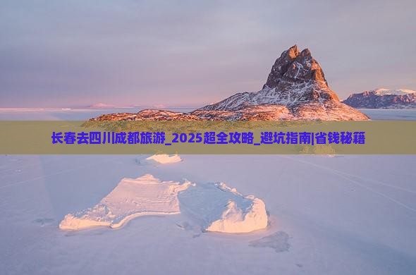长春去四川成都旅游