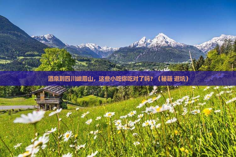 酒泉到四川峨眉山旅游小吃