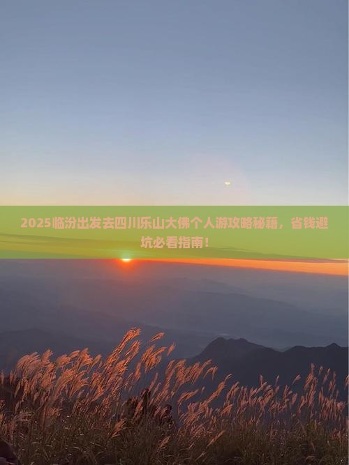 临汾去四川乐山大佛个人游