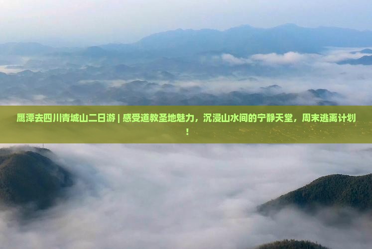 鹰潭去四川青城山二日游