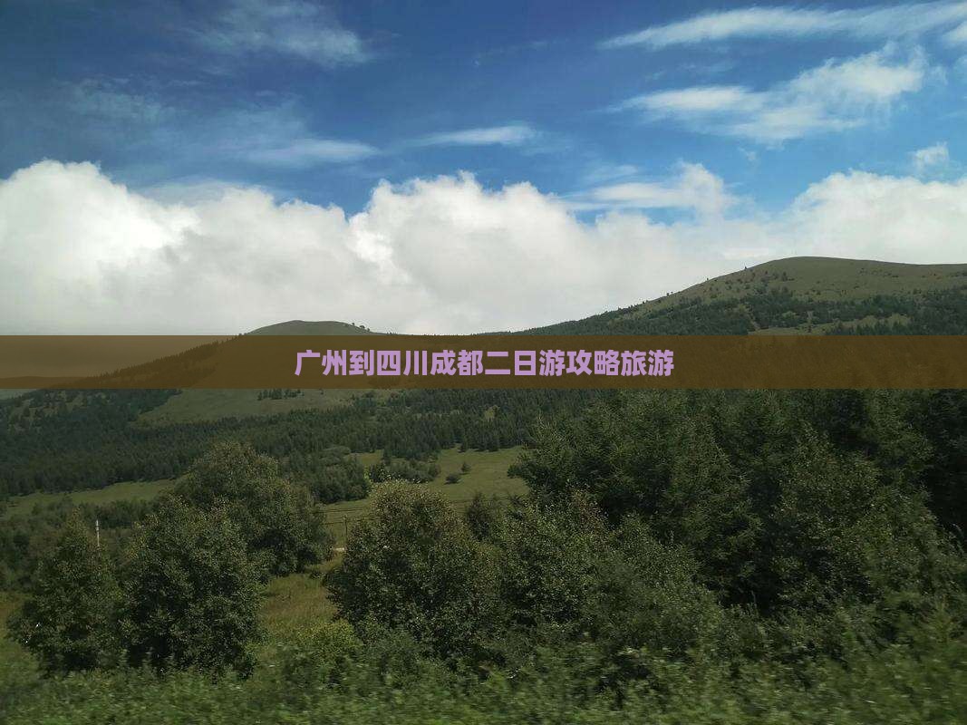 广州到四川成都二日游