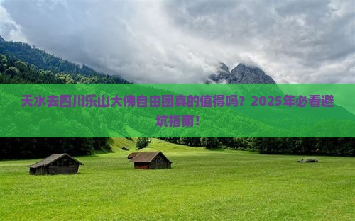 天水去四川乐山大佛自由团