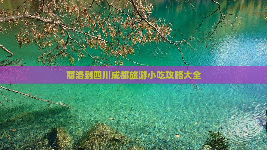 商洛到四川成都旅游小吃
