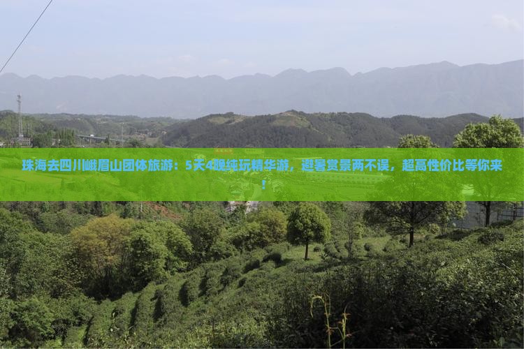 珠海去四川峨眉山团体旅游