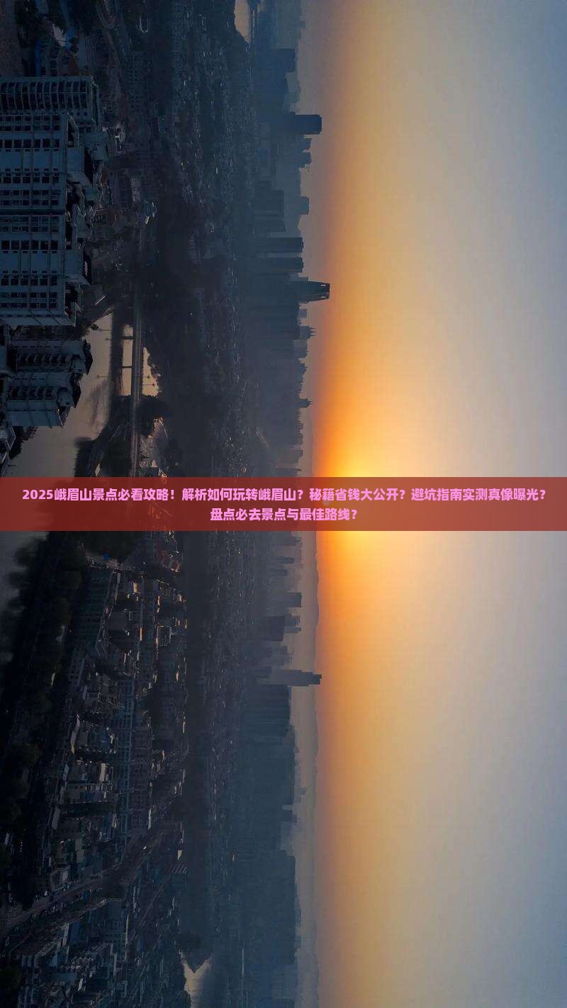 来宾到四川峨眉山景点