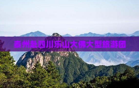 泰州去四川乐山大佛大型旅游团